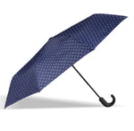 Folding umbrella X-TRA Solid Crook Isotoner Chevron 09407