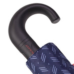 Folding umbrella X-TRA Solid Crook Isotoner Chevron 09407