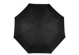 X-TRA Solid Crook Isotoner Folding Umbrella Black 09407