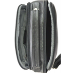 Men's leather shoulder bag Katana 69318 Black