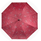 Parapluie Canne X-TRA Sec Isotoner Pois Cerise 09457
