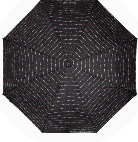 Parapluie pliant X-TRA SOLIDE Rayure Perlée 09451