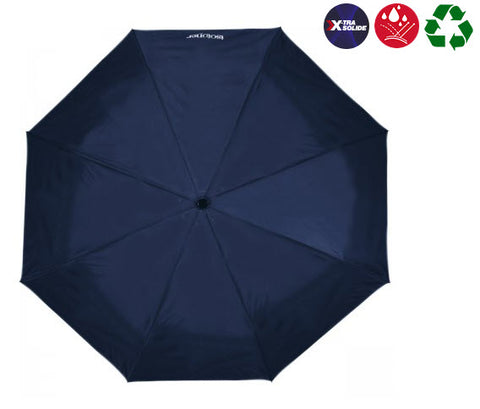 Parapluie pliant X-TRA Solide Isotoner Bleu Marine Homme 09379
