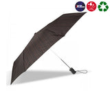 X-TRA Solid Isotoner Folding Umbrella Black/Stripes Men 09379