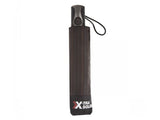 Parapluie pliant X-TRA Solide Isotoner Noir/Rayures Homme 09379