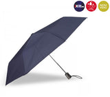 X-TRA Solid Isotoner Folding Umbrella Navy Blue 09406