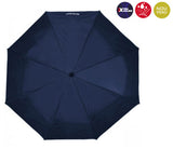 X-TRA Solid Isotoner Folding Umbrella Navy Blue 09406