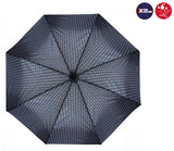 Parapluie pliant X-TRA Solide Crook Isotoner Cravate 09407